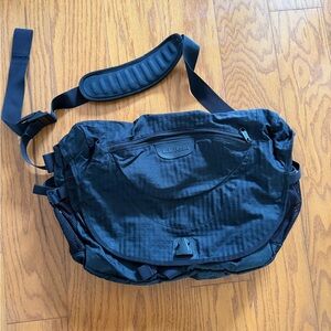 L.L. Bean Black Messenger Bag Tote
